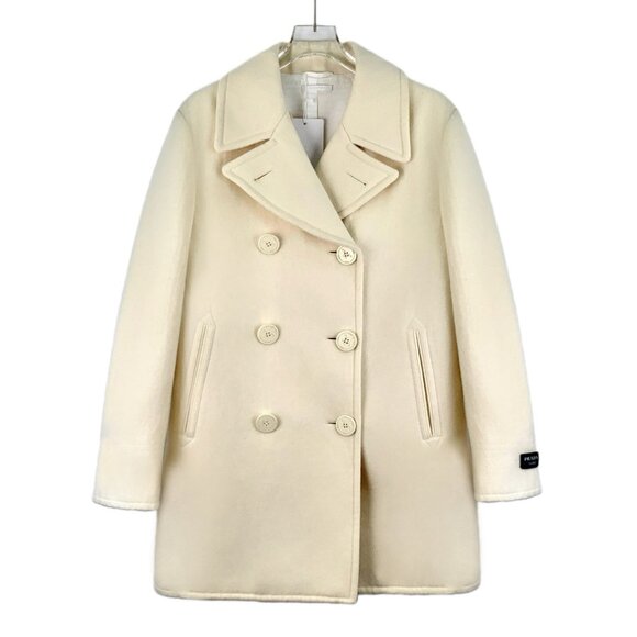 prada 2023 wool double-breasted long coat - Picture 1 of 9